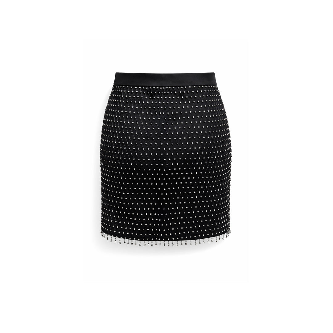 Embellished Mini Skirt - Meteorite