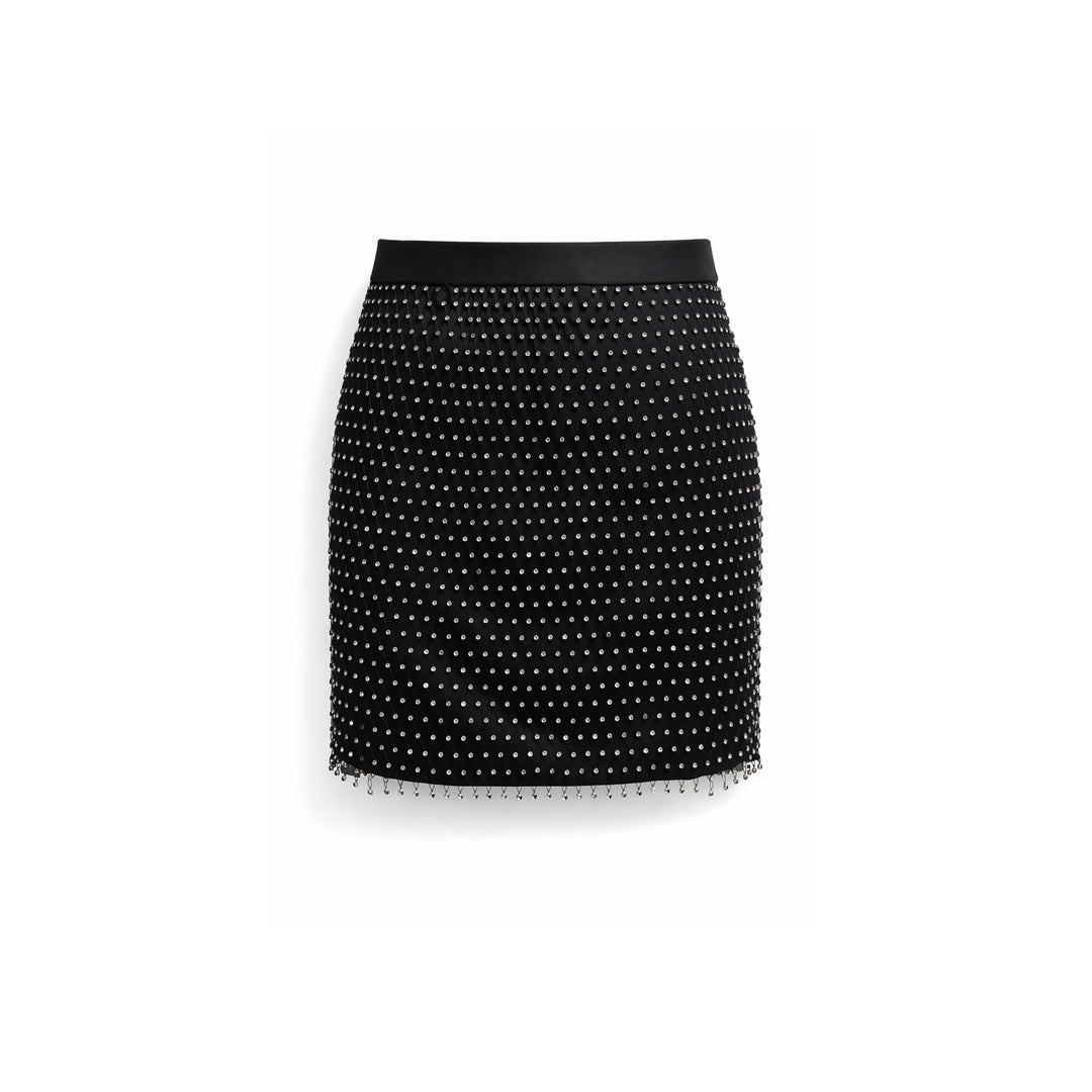 Embellished Mini Skirt - Meteorite