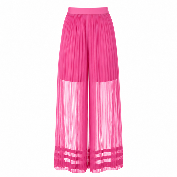 Maryam Pleated Pant - Hot Pink