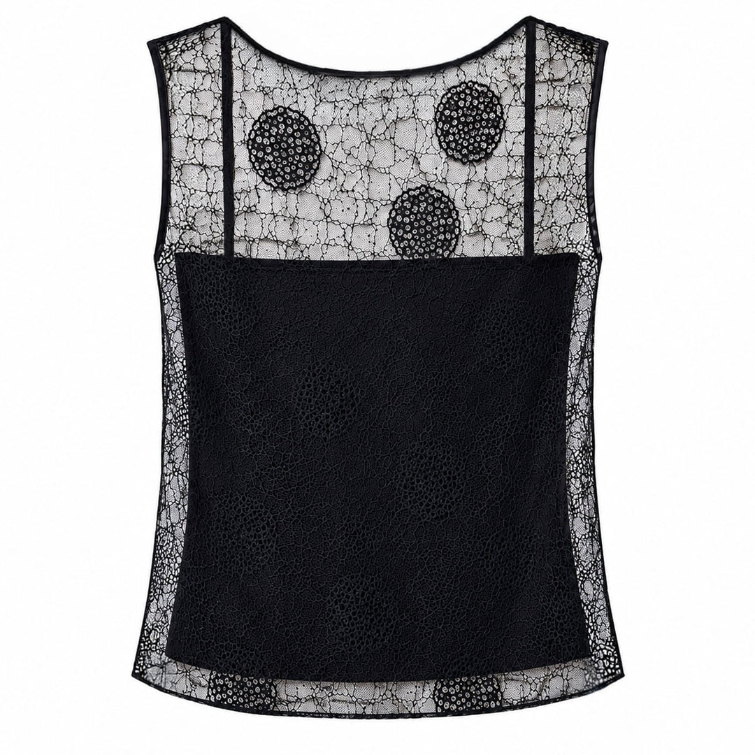 Geometric Lace Top
