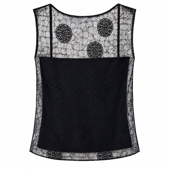 Geometric Lace Top