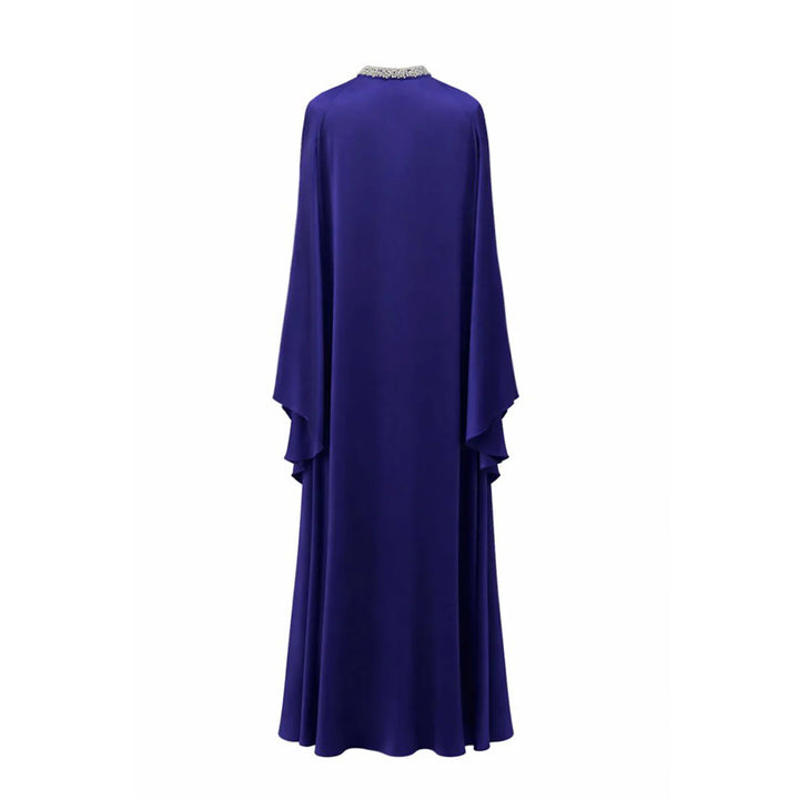 Embellished Silk-Satin Kaftan
