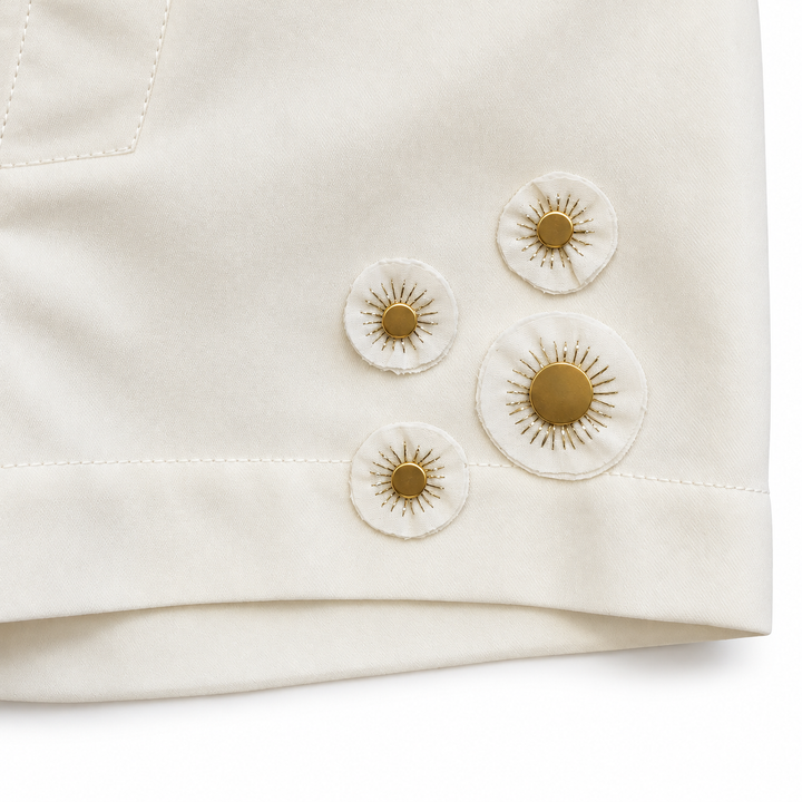 Girls Malak Shorts - Egret