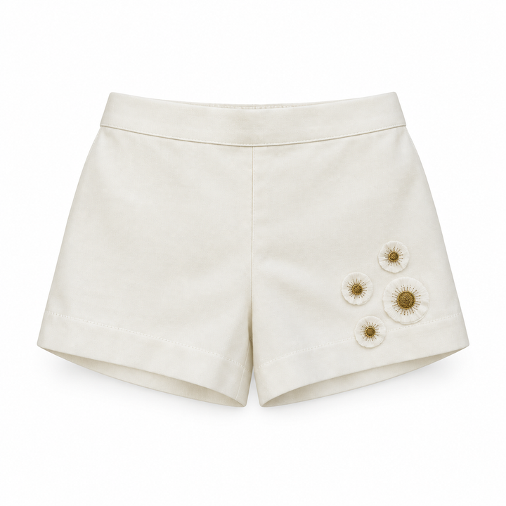 Girls Malak Shorts - Egret
