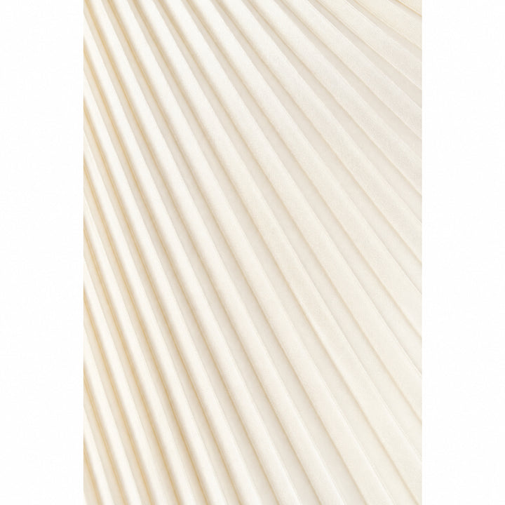 Pleated Asymmetric Silk Skirt