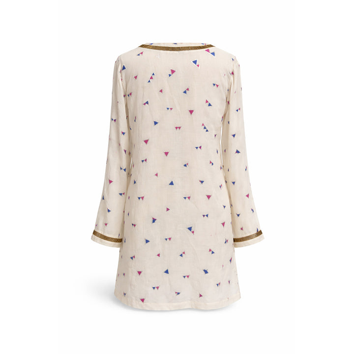 Jamila Long Sleeve Tunic - Egret