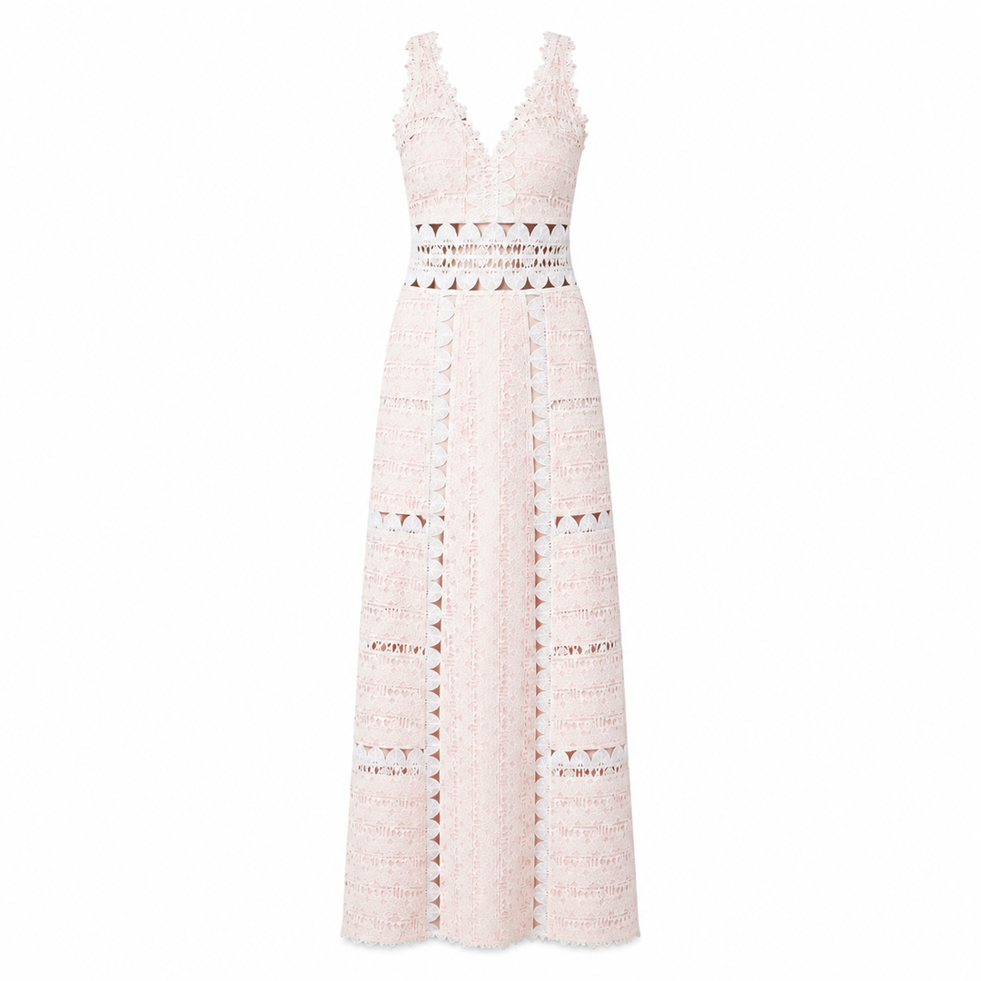 Lotus Long Dress - Blush