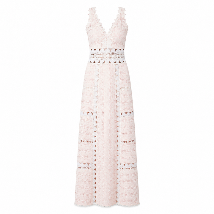 Lotus Long Dress - Blush