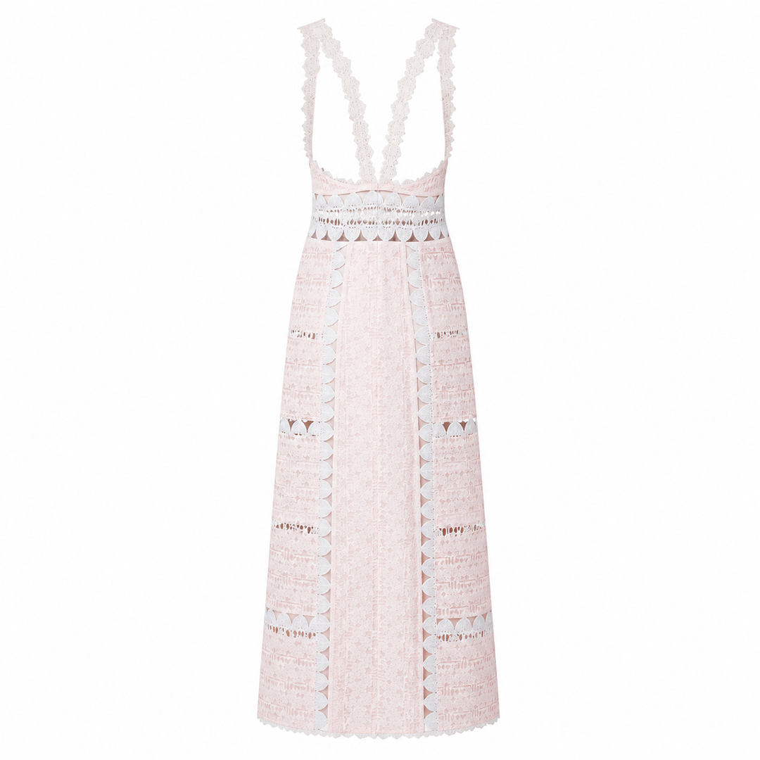 Lotus Long Dress - Blush