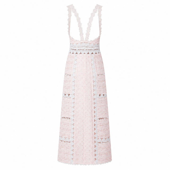 Lotus Long Dress - Blush