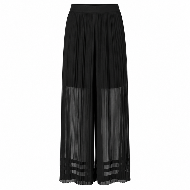 Maryam Pleated Silk Pant - Meteorite