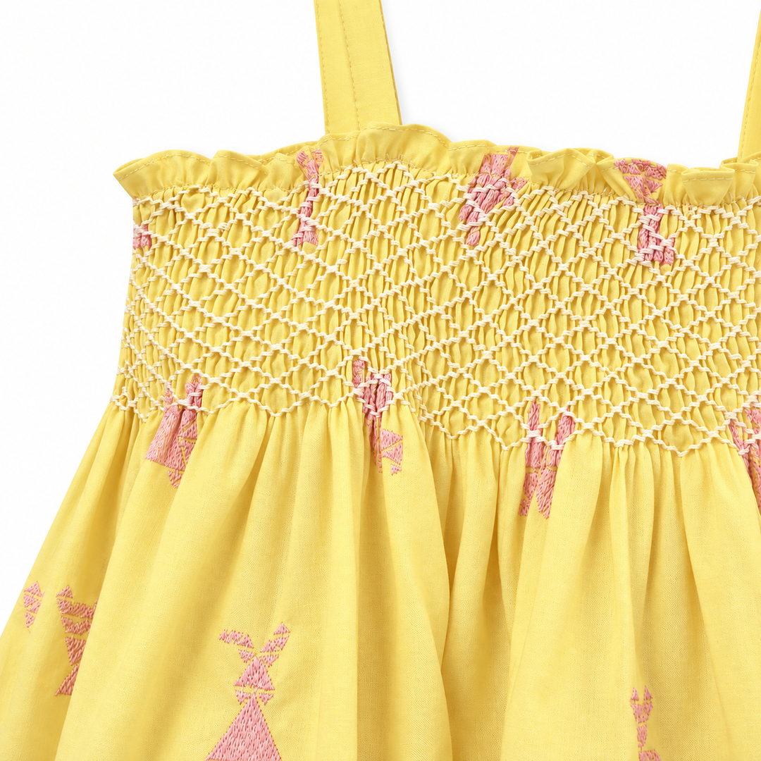 Girls Meera Dress- Yarrow