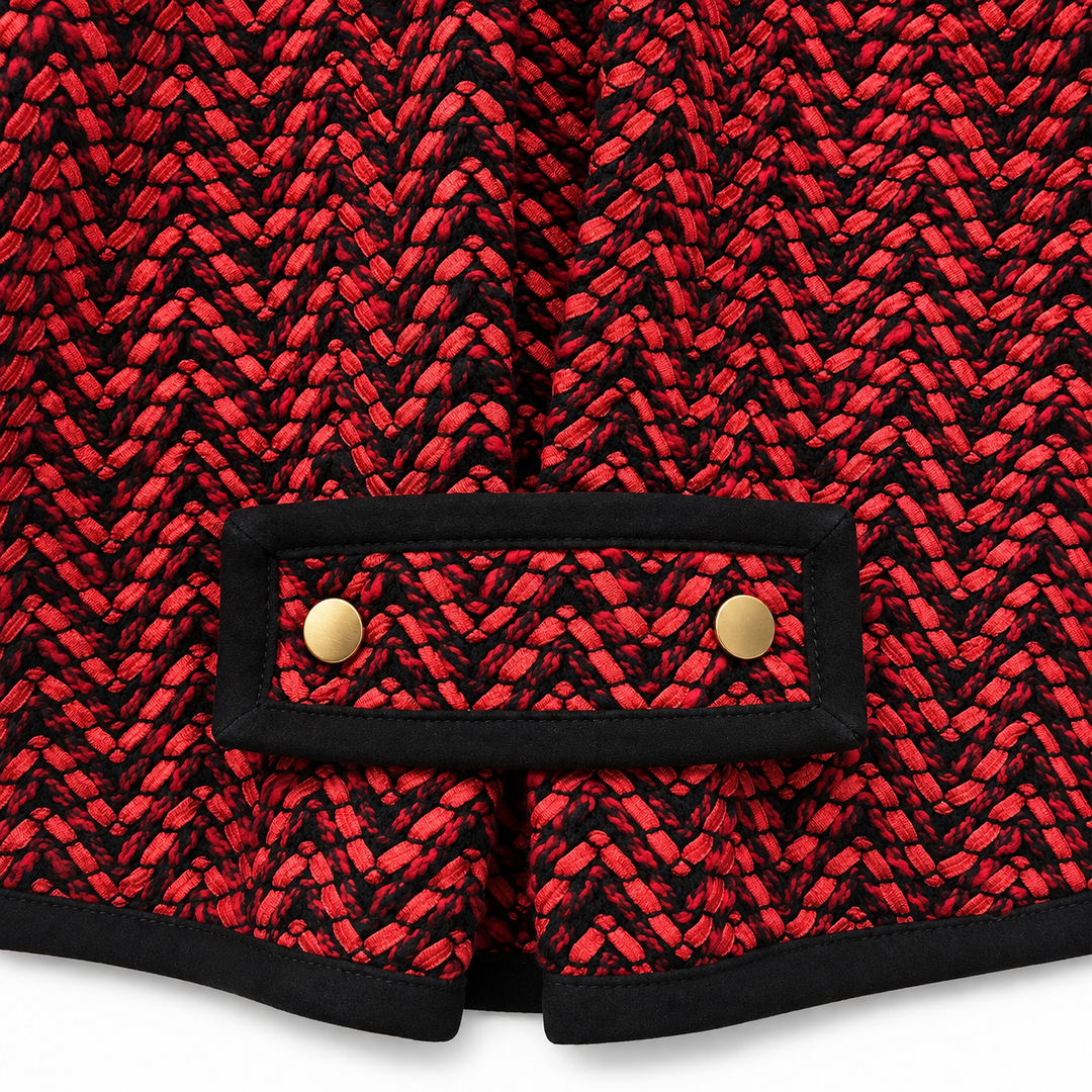 Girls Sameera Cape Jacket - Red