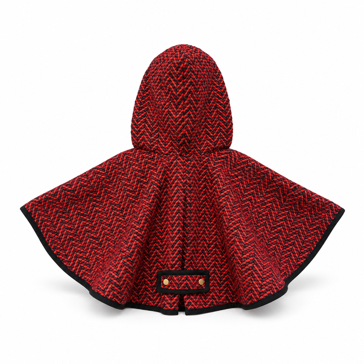 Girls Sameera Cape Jacket - Red