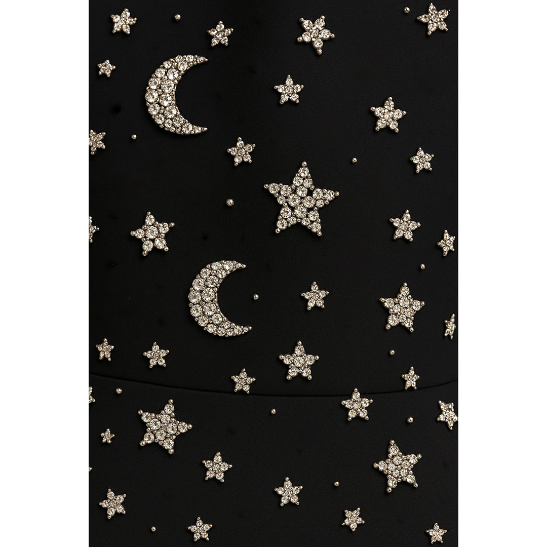 Crystal Star & Moon Embellished Gown