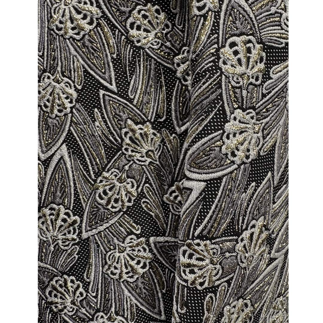 Antique Gold Brocade Peplum Top