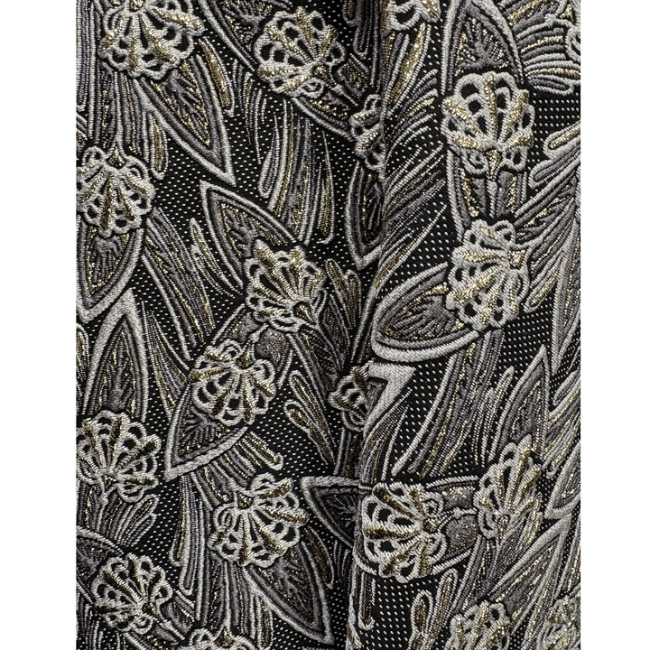 Antique Gold Brocade Peplum Top