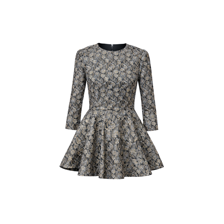 Antique Gold Brocade Peplum Top