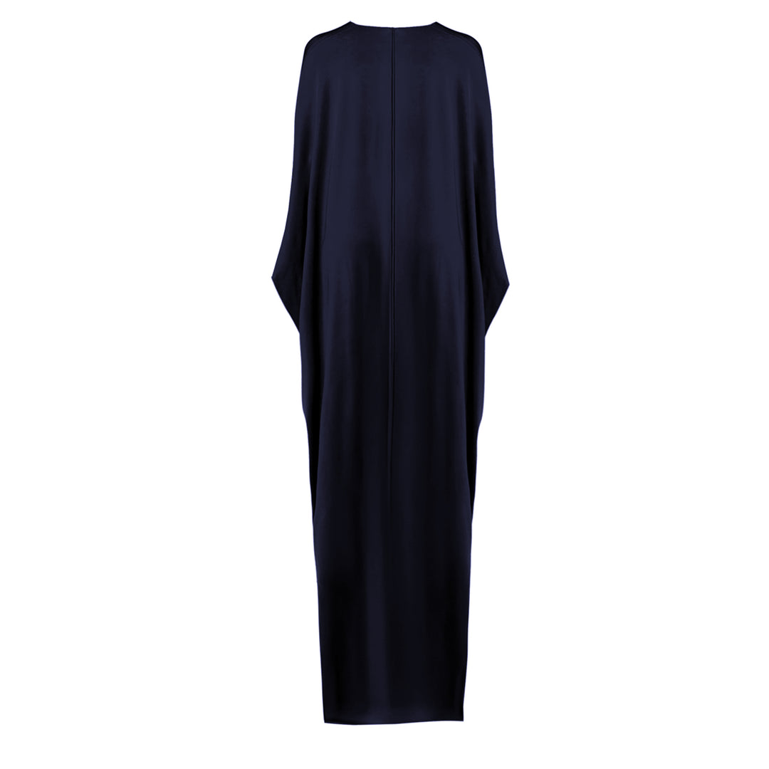 Brooch-Detailed Jersey Kaftan Dress