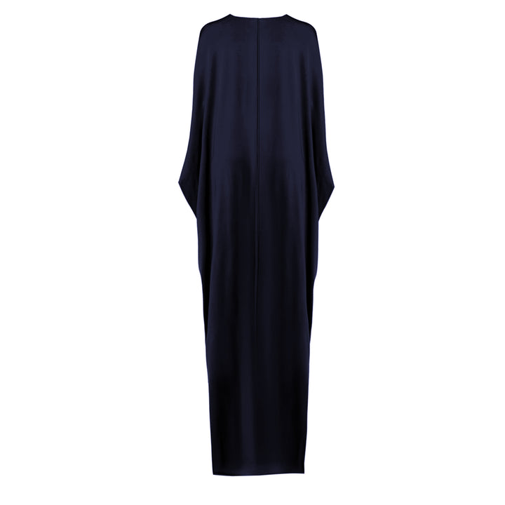 Brooch-Detailed Jersey Kaftan Dress