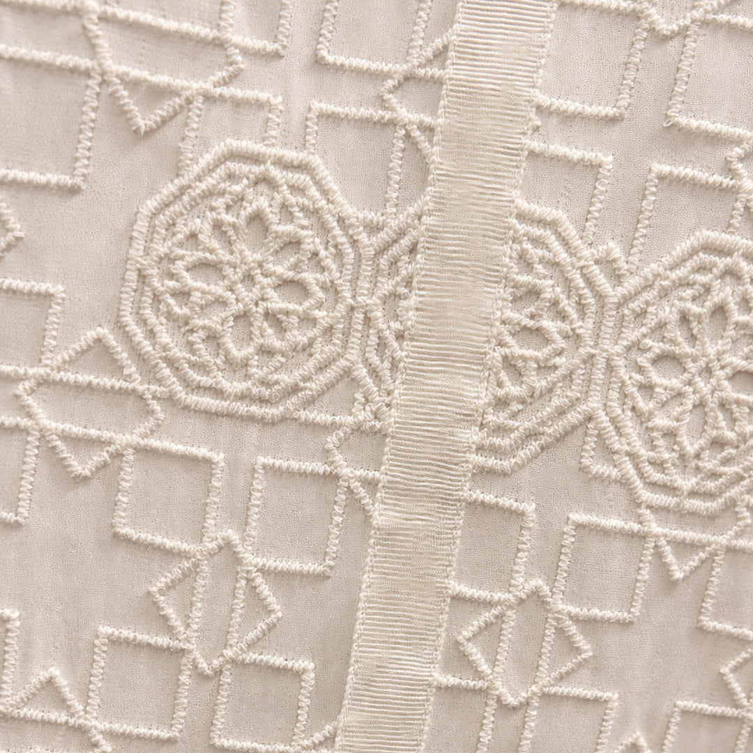 Embroidered Tunic with Lace Trim