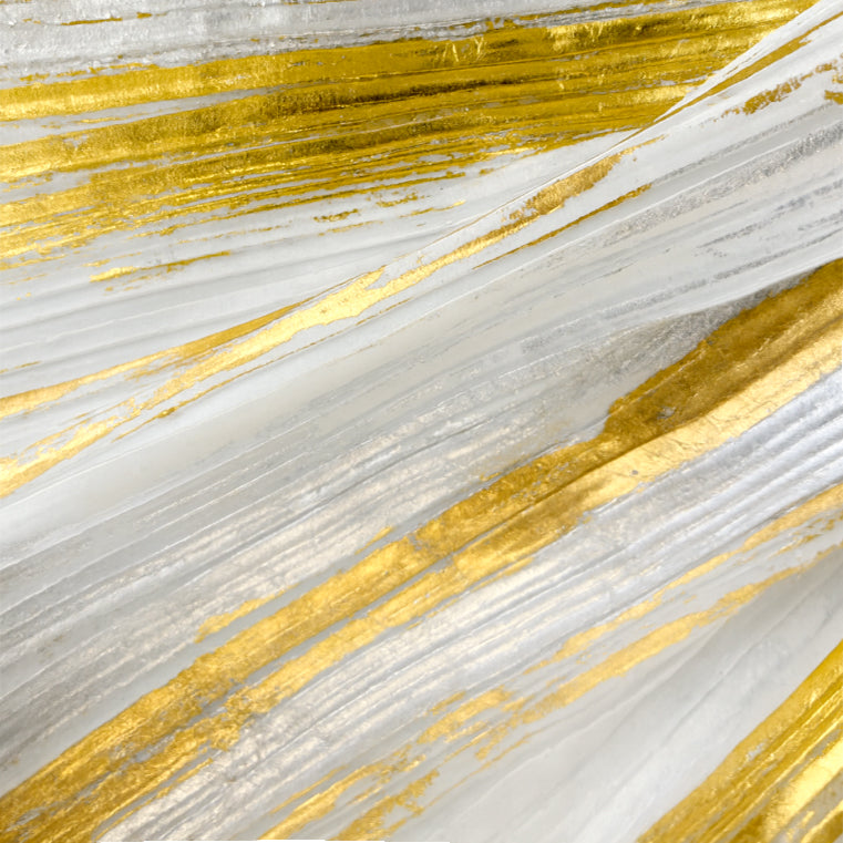 Gold & Silver Foil Plissé Top