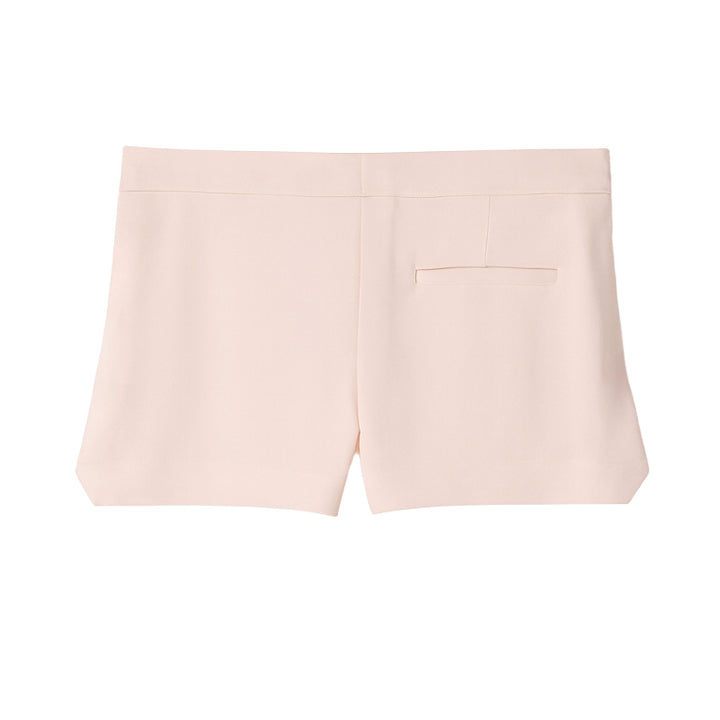 Italian Crepe Short with Snaps - Blush