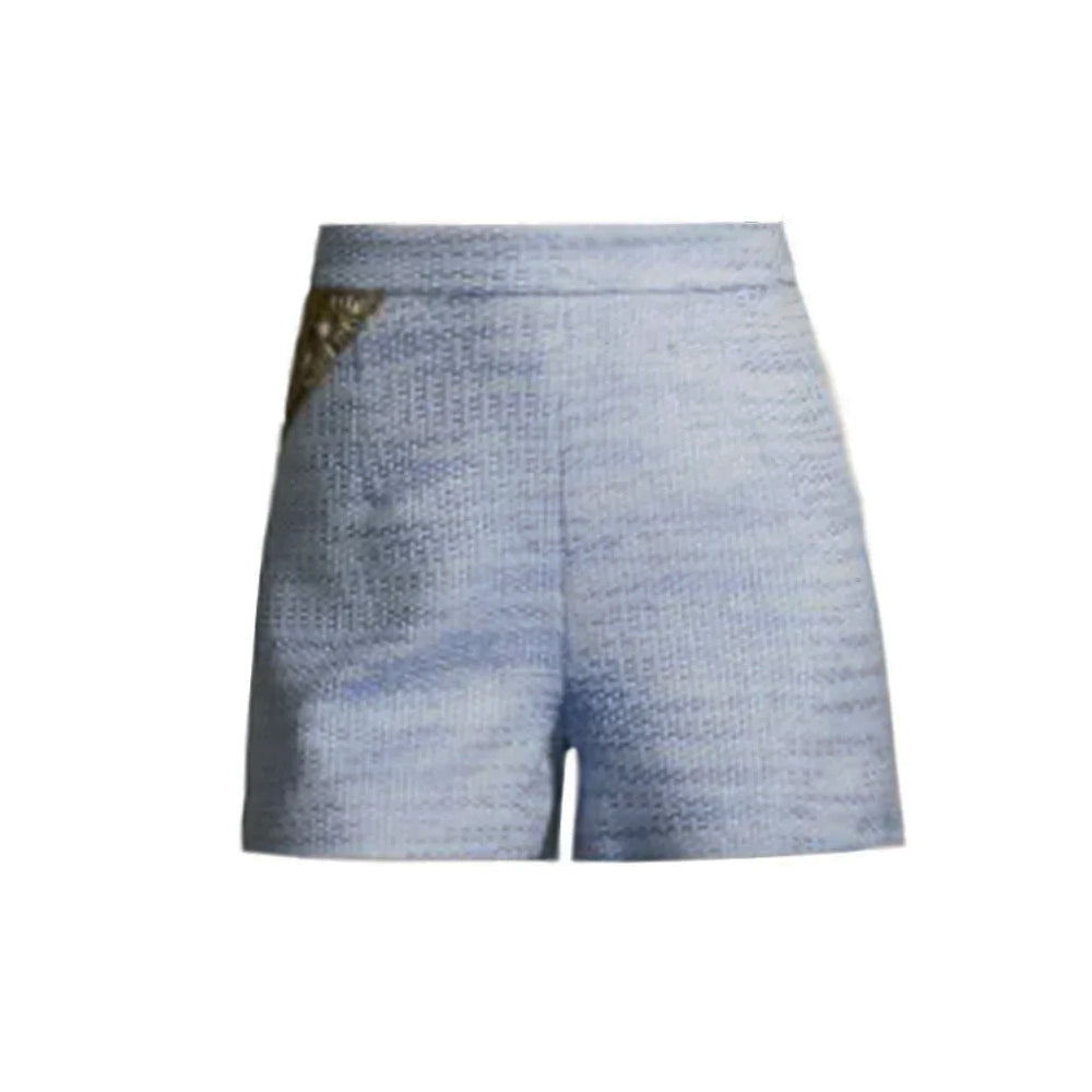 SemSem Samia Embroidered Shorts - Palace Blue.