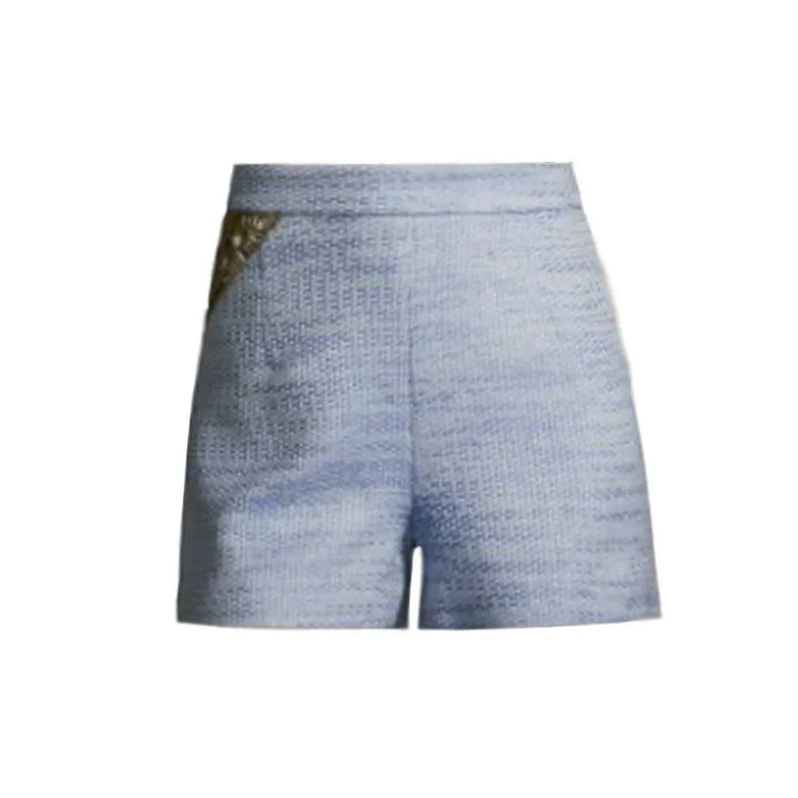 SemSem Samia Embroidered Shorts - Palace Blue.