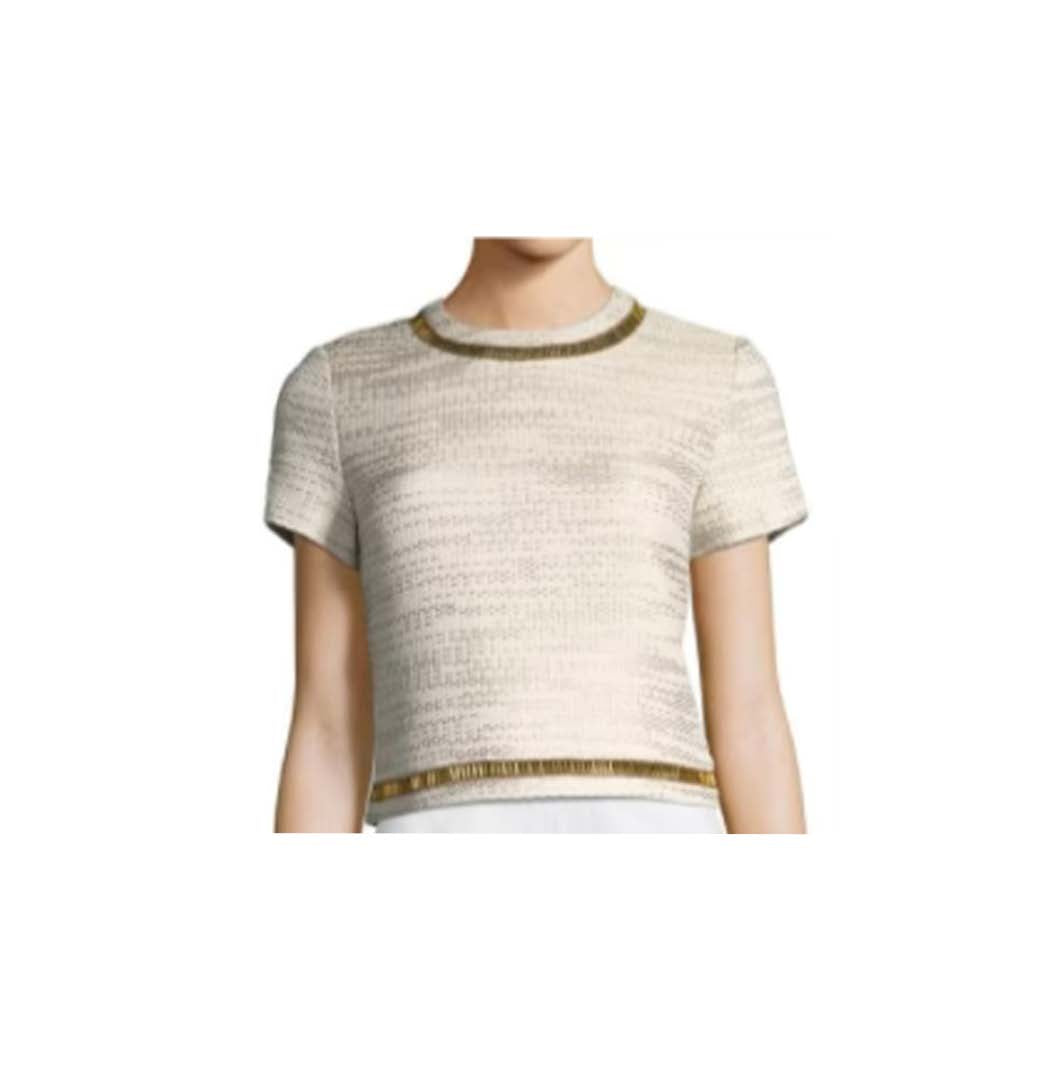 SemSem Samia Short Sleeve Top - Gold.