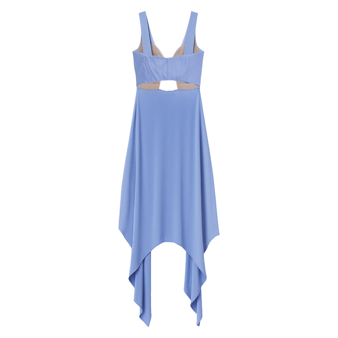 Silk Draped Apron Top