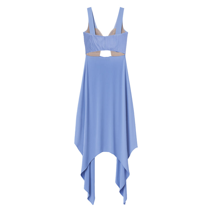 Silk Draped Apron Top