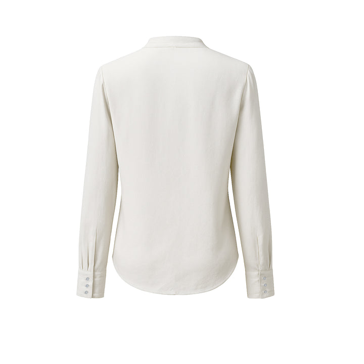Silk Blouse with Crystal Buttons