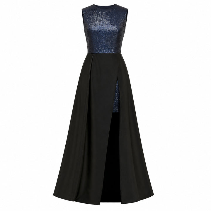 Sequin and Faille Gown
