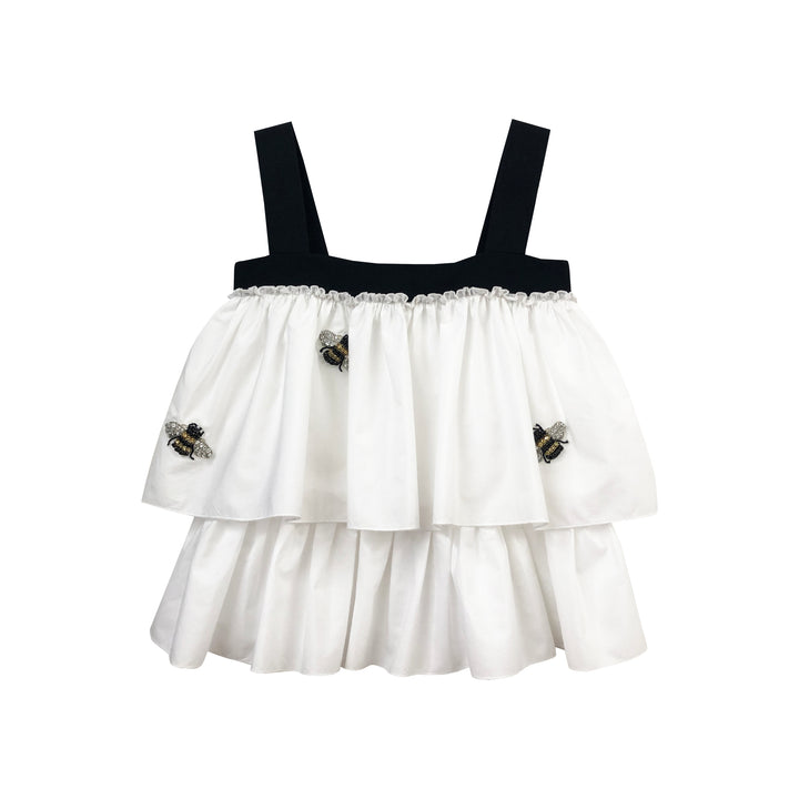 Girl's Sleeveless Ruffle Top