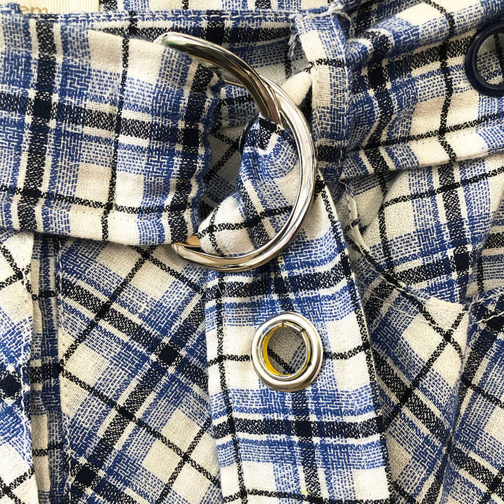 Plaid Trouser with Belt