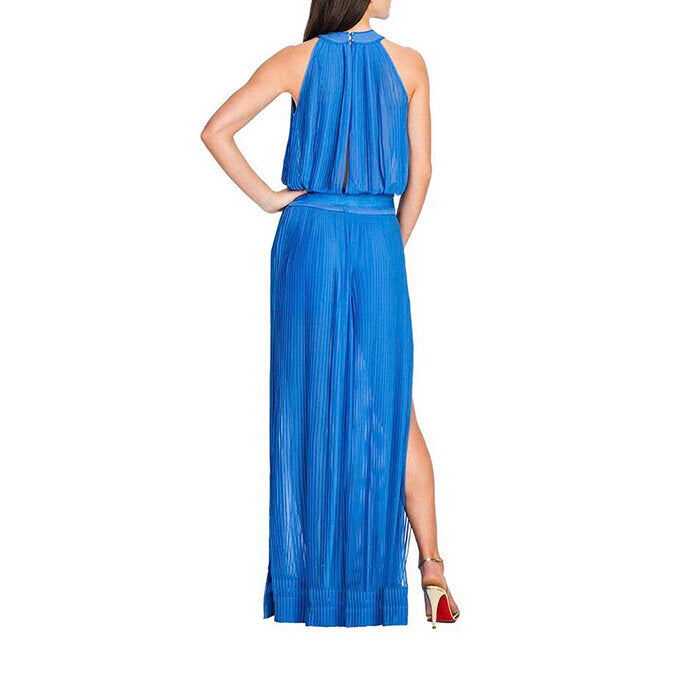 Maryam Pleated Sleeveless Top - Palace Blue