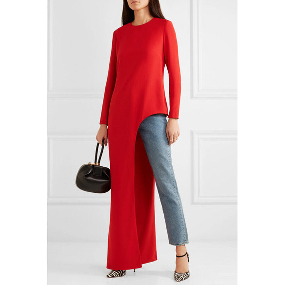 Model Wearing SemSem Asymmetric Tunic.