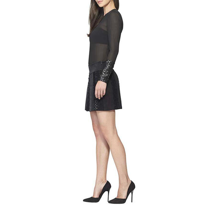 Model Wears SemSem Lotus Skirt.