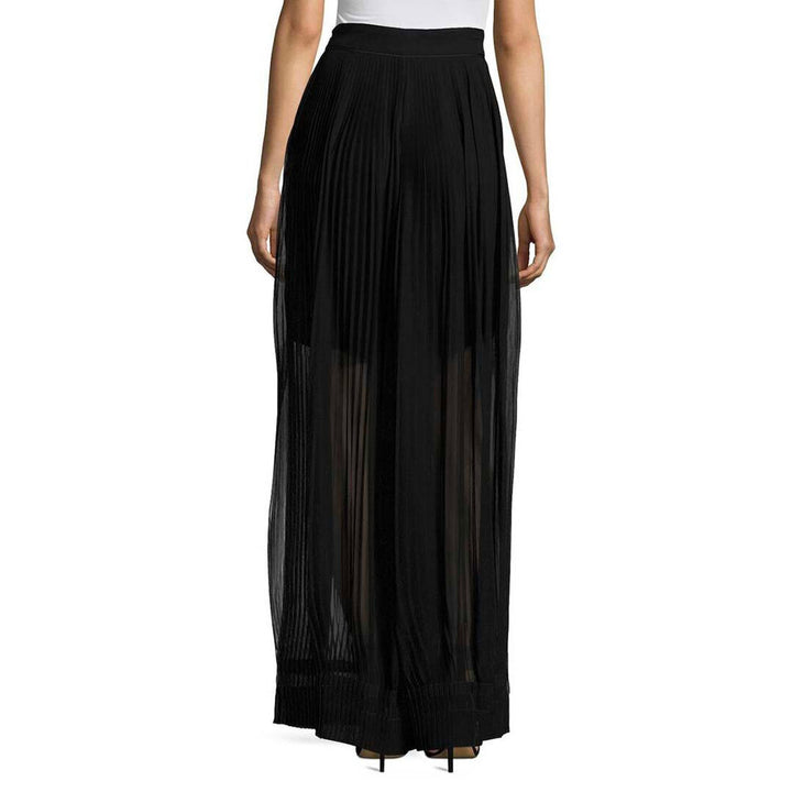 Model Wears SemSem Maryam Pleated Pant - Meteorite.