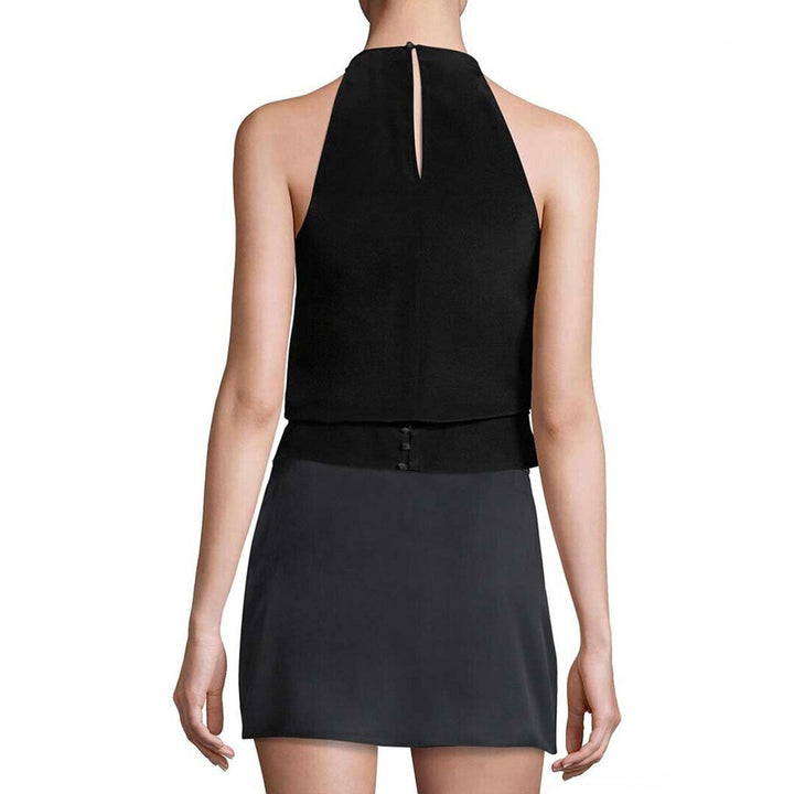 Model Wears SemSem Norah Sleeveless Top - Meteorite.