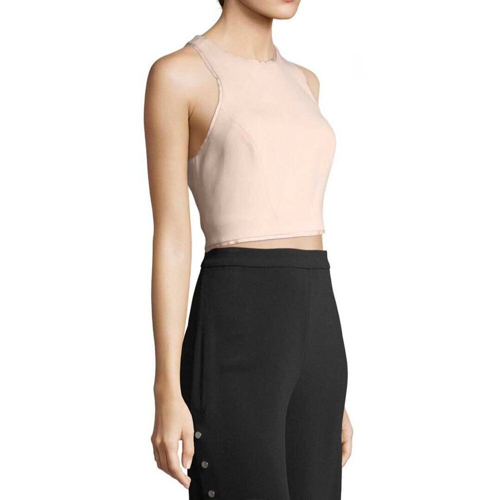 Model wears SemSem Salma Crop Top - Blush.