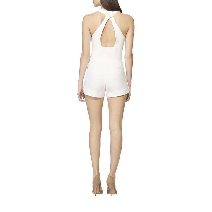 Model wears SemSem Salma Short - Cream.