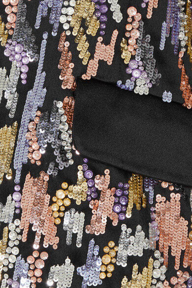 Multicolor Sequin & Crystal Blazer Dress, US 8 Multicolor Sequin & Crystal Blazer Dress, US 8