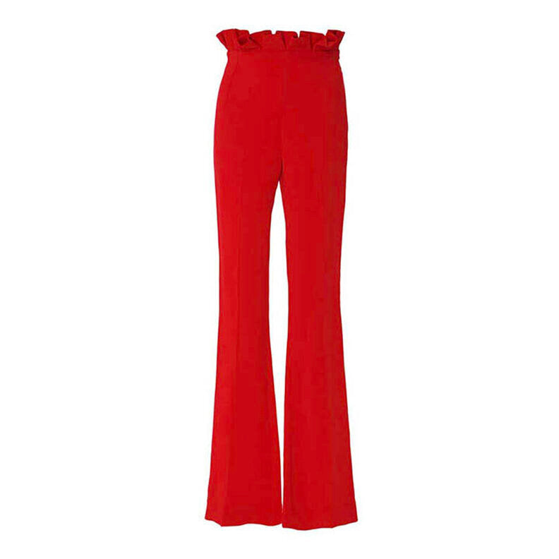 SemSem Camille Ruffle Pant - Red.