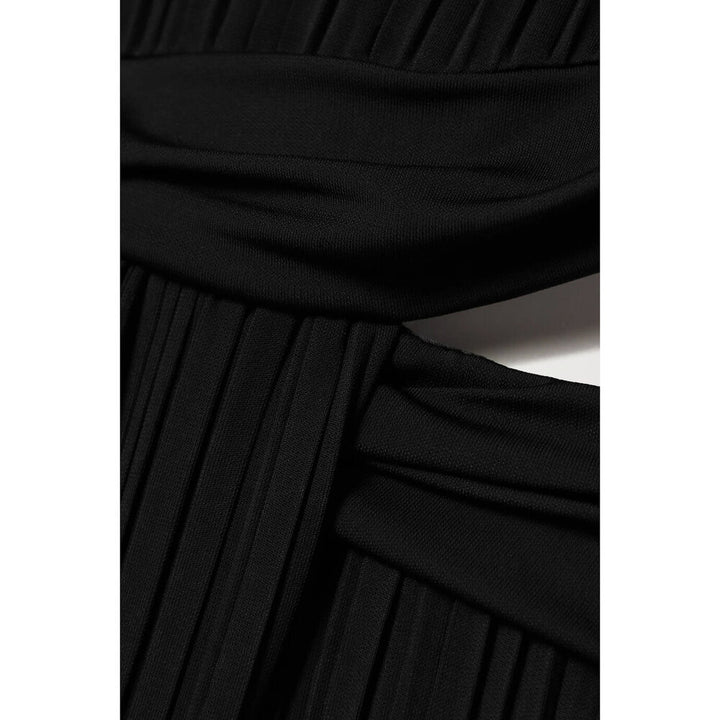 SemSem Cutout Pleated Jersey Gown.