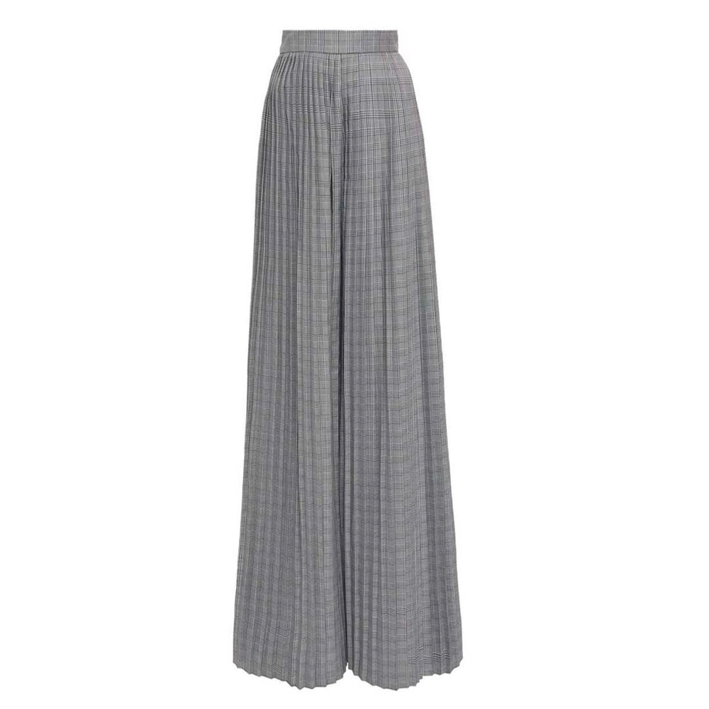 SemSem Dietrich Pleated Plaid Pant.
