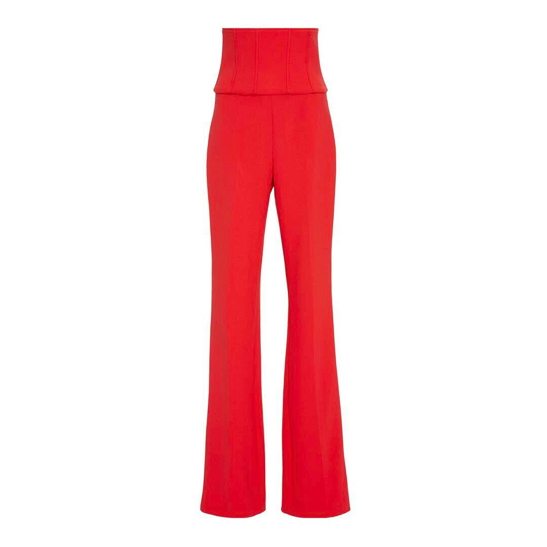 SemSem Gigi Crepe Corset Pant - Red.