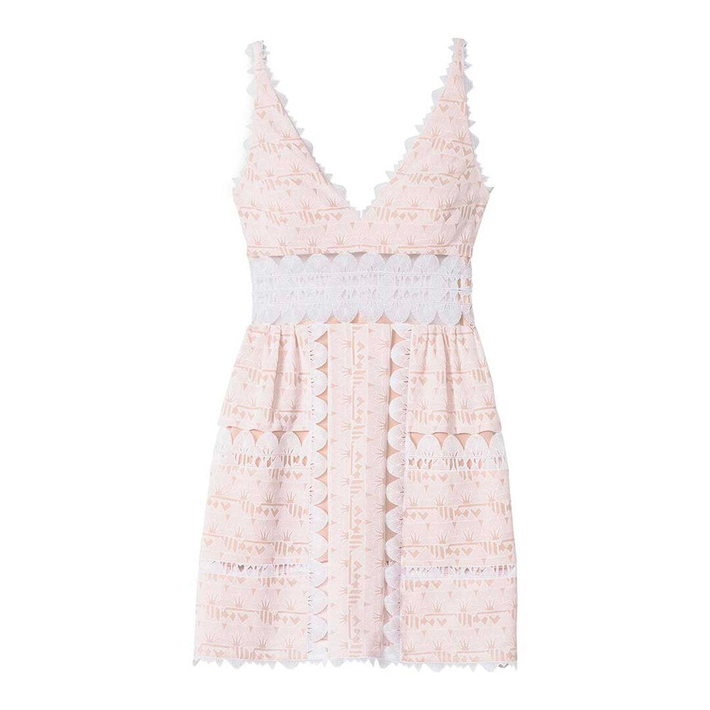 SemSem Lotus Short Dress - Blush.