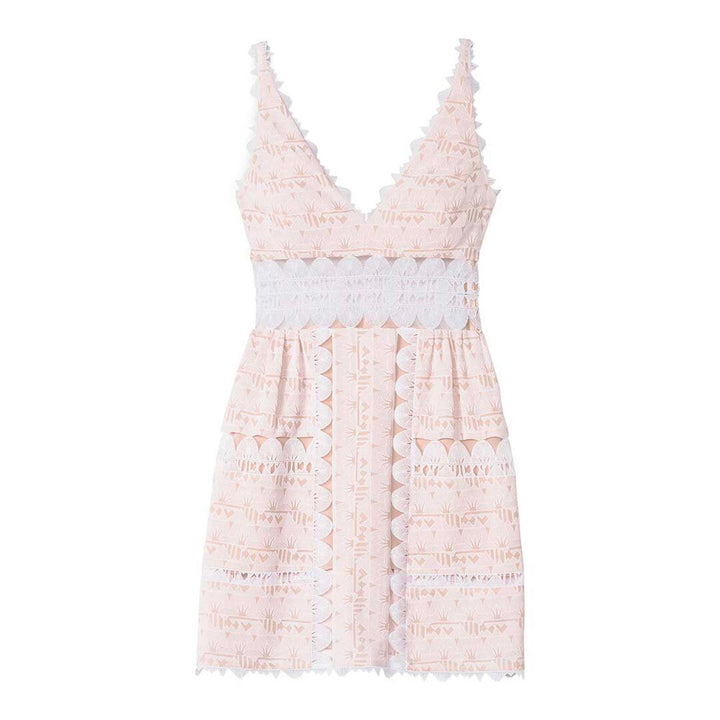 SemSem Lotus Short Dress - Blush.